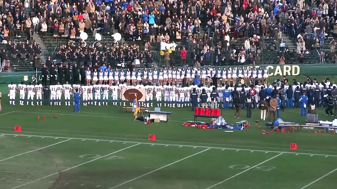 関西学院大学校歌　空の翼（第６７回甲子園ボウル法政戦　優勝決定後）