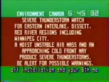 Winnipeg - Environment Canada weather channel (June 22, 1999)