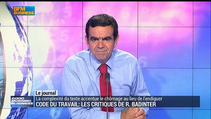 Code du travail: l'aveu de Badinter qui fait grincer des dents à gauche