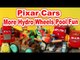 Disney Pixar Cars and Dusty from Planes with the Hydro Wheels Cars Lightning McQueen, Mater Red, and