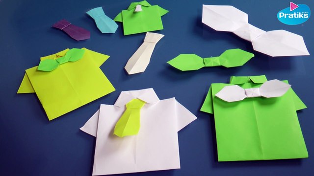 Origami : Comment faire une chemise en papier - Vidéo Dailymotion