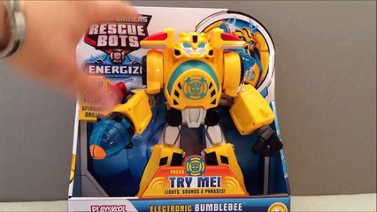 RESCUEBOTS BUMBLEBEE ELECTRONIC TRANSFORMERS TOY REVIEW