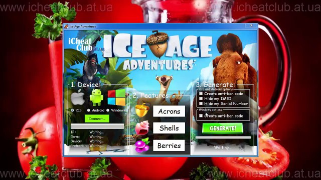 Ice Age Générateur Ressources 2015 | Acronis, coquillages, outil baies Hack! français