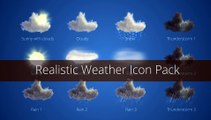 After Effects Project Files - Realistic Weather Icons - VideoHive 9117357