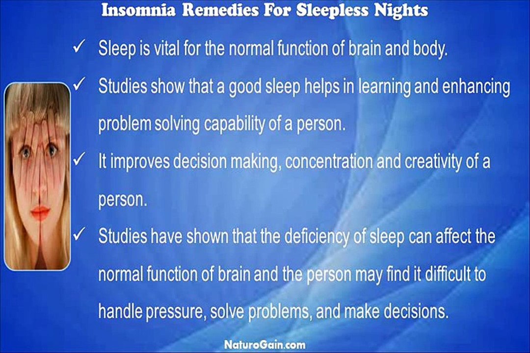 Insomnia Remedies To Overcome Problem Of Sleepless Nights