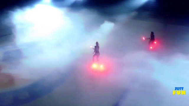 Fire Ice Skating With Dance And Gymnastics | Figure Skating Videos