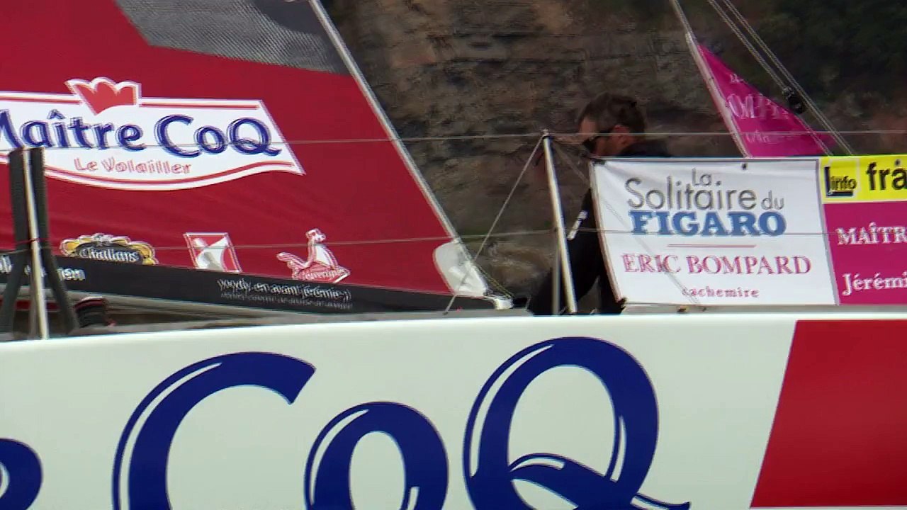 Arrivée de Jérémie Beyou (Maître Coq)