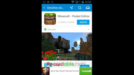 Como atualizar Minecraft PE para versão + atual(Via Mobogenie)