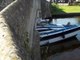 Boat stuck under Potter Heigham bridge