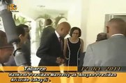 Michel Martelly rankontre avek Jean Bertrand Aristide lakay li