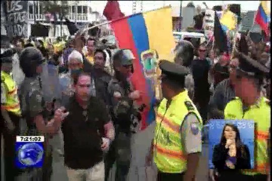 Organizan “plantón por la democracia” en Machala, provincia de El Oro