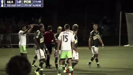 Scenes- Clint Dempsey sent off for Seattle after tearing up referee’s notebook