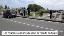 Calais : les migrants ont pris d'assaut la rocade portuaire