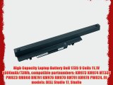 High Capacity Laptop Battery Dell 1735 9 Cells 11.1V 6600mAh/73Wh compatible partnumbers: KM973
