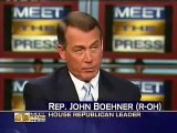 Boehner Discusses Economic Stimulus on Meet the Press