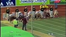 Maurice Greene 60m 6.39 world record with slow motion