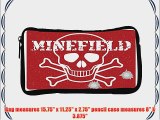 Rikki KnightTM Red Minefield Skull Danger Sign Design Messenger Bag - Shoulder Bag - School