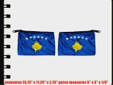 Rikki KnightTM Kosovo Flag Messenger Bag - - Shoulder Bag - School Bag for School or Work -