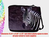 Rikki KnightTM Zebra Close-Up Messenger Bag - Shoulder Bag - School Bag for School or Work