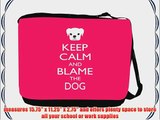 Rikki KnightTM Keep Calm and Blame the Dog - Tropical Pink Color Messenger Bag - Shoulder Bag