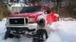 F350 Crew Cab Dually in Snow