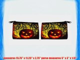 Rikki KnightTM Halloween Pumpkin on Yellow Tree Background Messenger Bag - - Shoulder Bag -