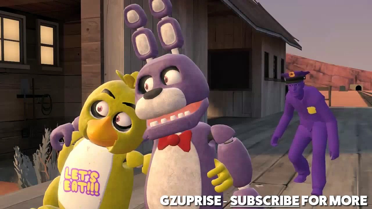 FNAF Animation : Bonnie Save Chica (Five Night's At Freddys SFM) [SFM FNAF]