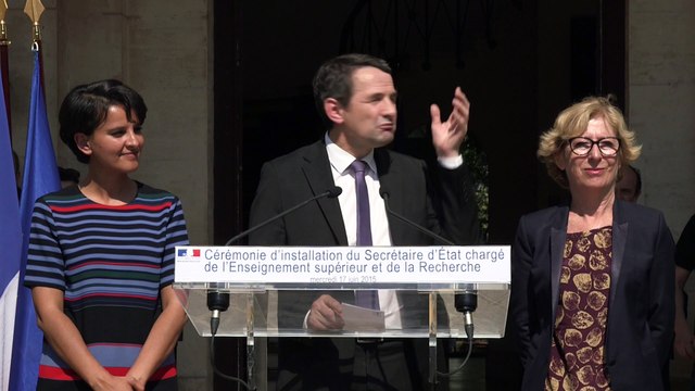 Cérémonie d’installation de Thierry MANDON par Najat VALLAUD-BELKACEM - Allocution de Thierry Mandon
