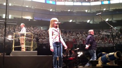 Connie Talbot Rolling in the Deep Rehearsal - Young Voices event O2 Arena London 2012