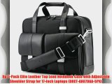 Hp 5-Pack Elite Leather Top Load Notebook Case with Adjustable Shoulder Strap for 17-Inch Laptops