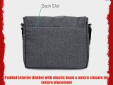 CaseCrown Campus Messenger Bag (Charcoal Gray) for Microsoft Surface Pro
