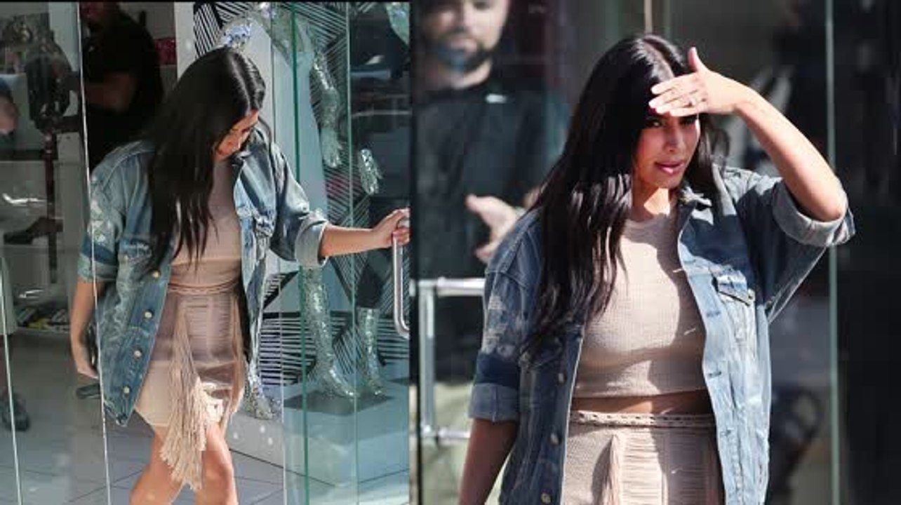 Kim Kardashian trägt auch während der Schwangerschaft stylische Looks