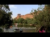 Paddle boats and motor boats at Purana Qila in Delhi