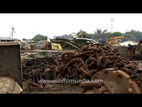 Alang ship breaking yard in Bhavnagar district of Gujarat