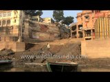 Sailing down the holy Ganges River - Varanasi