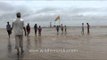 People walking at a beach in Gujarat
