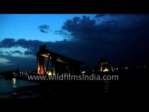 Shikara (boat) on Dal Lake in Srinagar, Kashmir