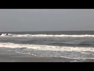The coast of Bay of Bengal at Mahabalipuram