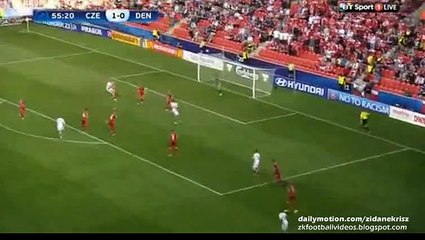 Jannik Vestergaard 1:1 | Czech Republic v. Denmark - Euro U21 Championship 17.06.2015