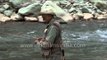 Anglers with fishing rod get down for fishing: Kashmir