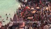 Devotees take holy dip in river Ganges - Maha Kumbh mela, Haridwar