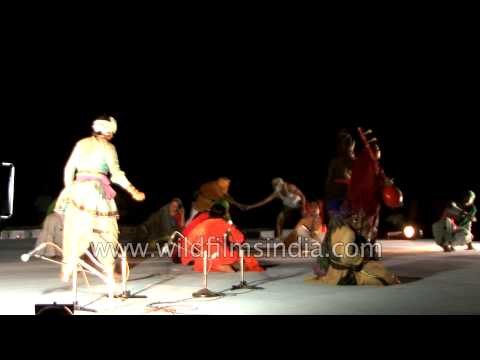 Drama being performed at Rann Utsav carnival, Gujarat