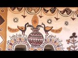 Mud wall painting at Ludiya village - Rann of Kutch