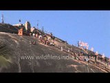 Devotees head towards the Chandragiri Temple - Karnataka