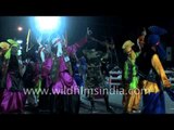 Punjab's folk dance 'Bhangra' being performed at Rann Utsav, Gujarat
