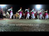 Students perform Dandiya at Rann Utsav, Gujarat