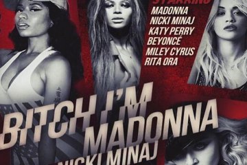 Madonna graba vídeo con las cantantes de moda