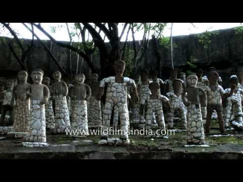 Statues made from recycled ceramic - Rock garden, Chandigarh