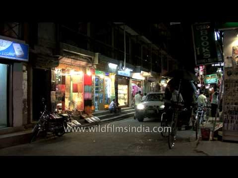 Thamel town at night - Kathmandu