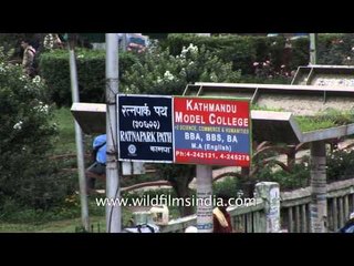 Busy traffic seen at Ratnapark Path - Kathamandu city